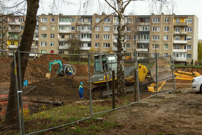 Vandentiekio avarija netoli „Girstučio“