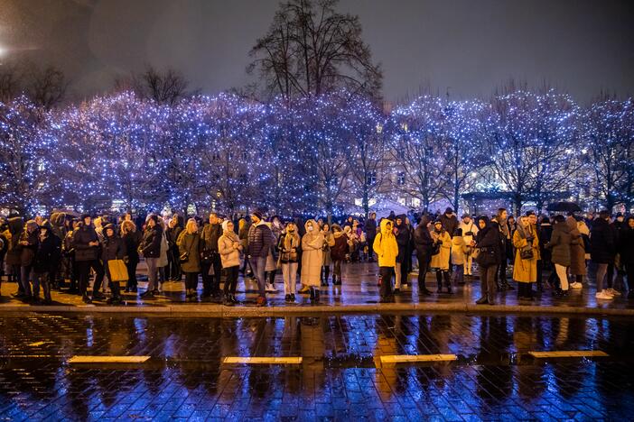 Kalėdų eglės įžiebimas Vilniuje 2021