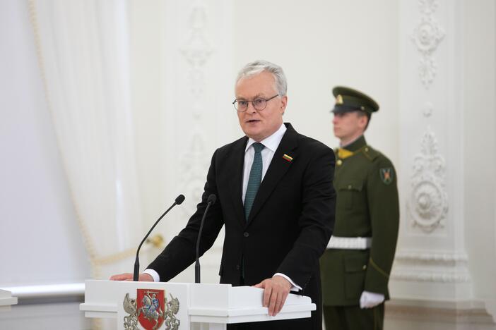 Valstybės apdovanojimų įteikimo ceremonija Lietuvos Prezidento rūmuose