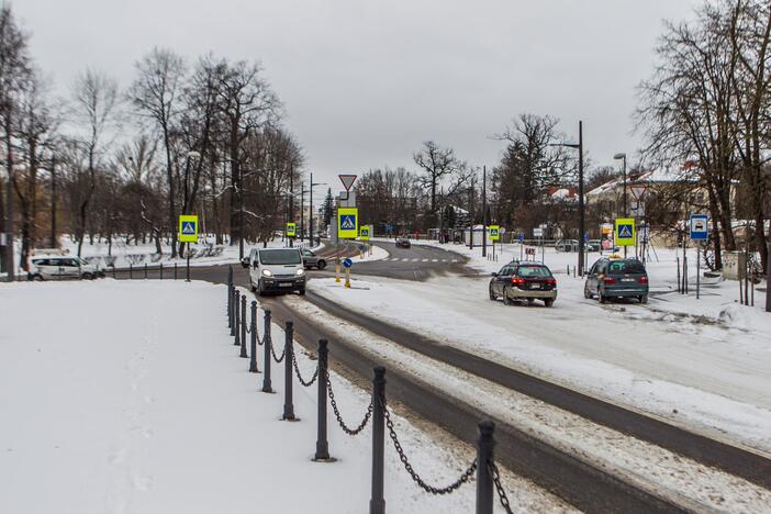 Sudėtingos eismo sąlygos Kaune