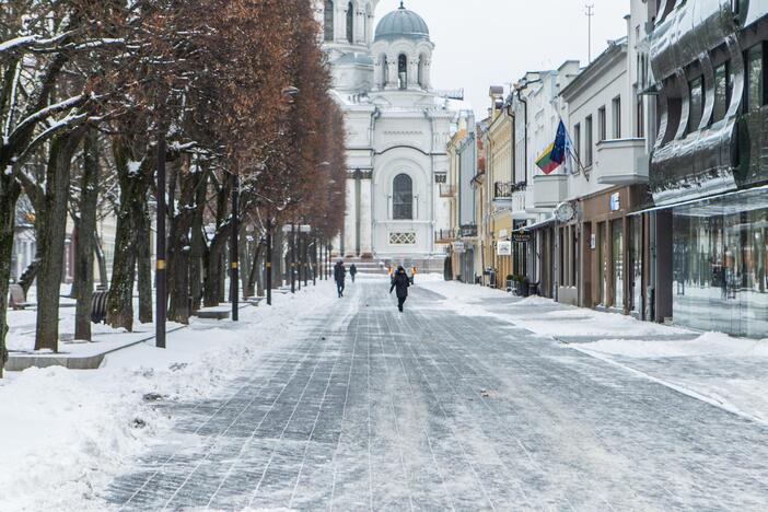 Sudėtingos eismo sąlygos Kaune