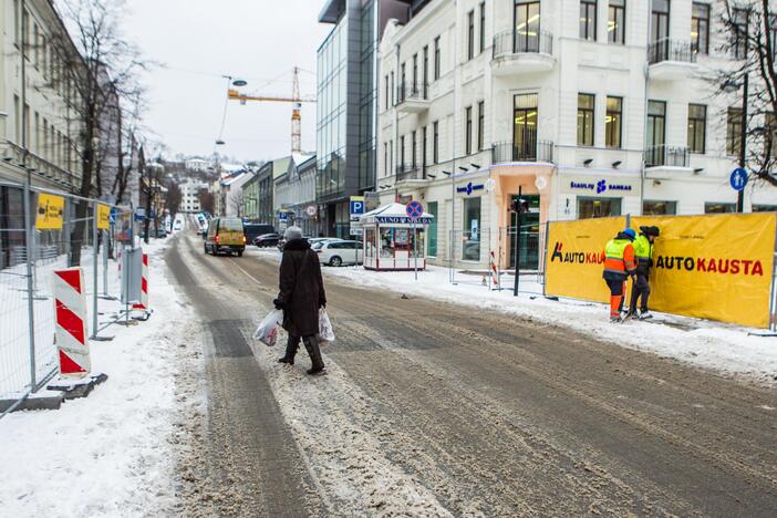 Sudėtingos eismo sąlygos Kaune