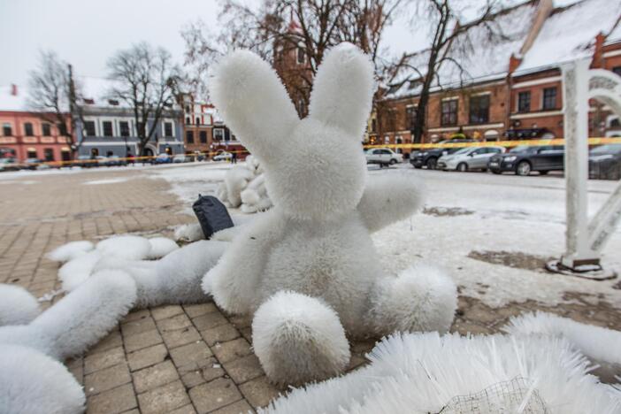 Kaunas atsisveikina su Kalėdų egle