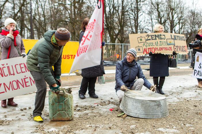 Šančių protestas dėl automobilių plovyklos