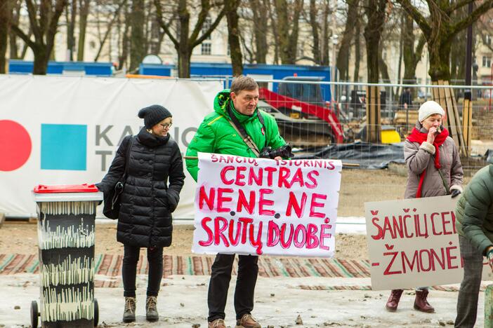 Šančių protestas dėl automobilių plovyklos