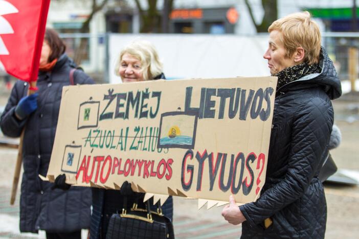 Šančių protestas dėl automobilių plovyklos