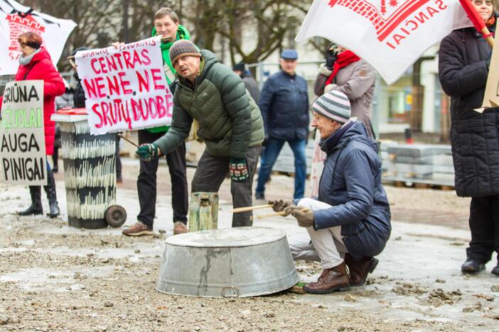 Šančių protestas dėl automobilių plovyklos