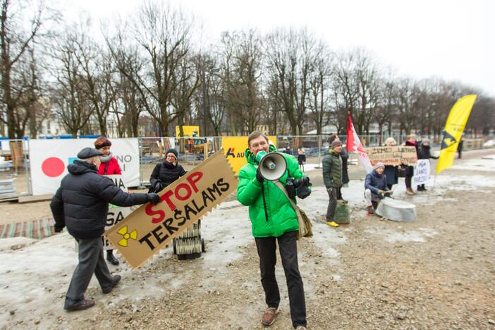 Šančių protestas dėl automobilių plovyklos