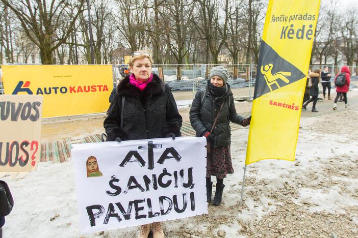 Šančių protestas dėl automobilių plovyklos