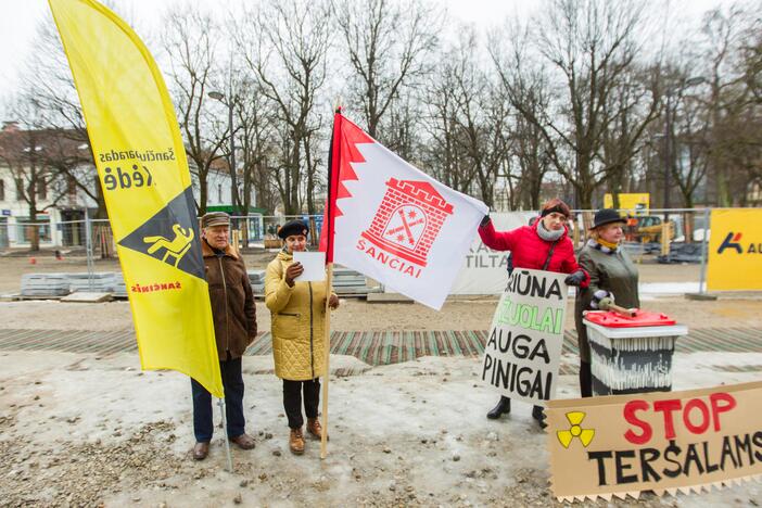 Šančių protestas dėl automobilių plovyklos