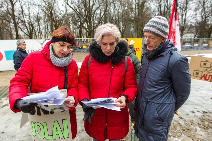 Šančių protestas dėl automobilių plovyklos