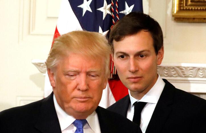 Donaldas Trumpas ir Jaredas Kushneris.