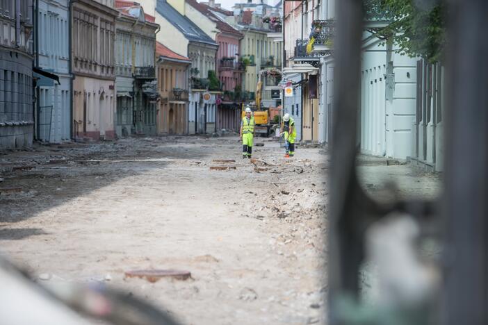 Vilniaus gatvės remontas įsibėgėja