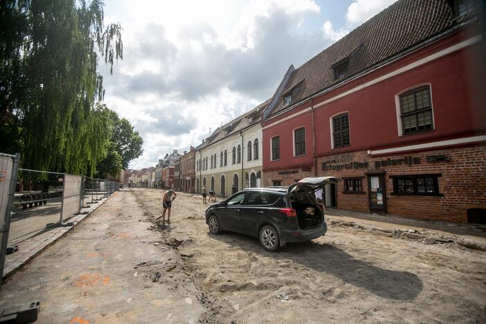 Vilniaus gatvės remontas įsibėgėja