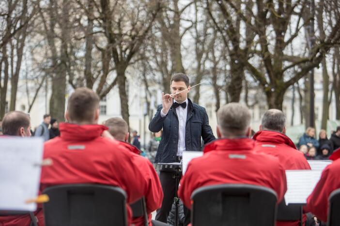 Kultūros ir taikos valanda prie Vytauto Didžiojo paminklo