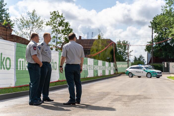 Naujojo policijos komisariato kapsulės įkasimas