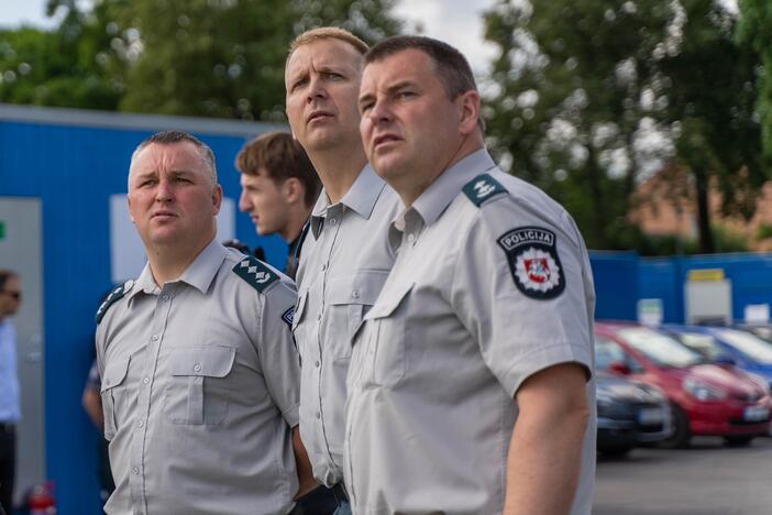 Naujojo policijos komisariato kapsulės įkasimas