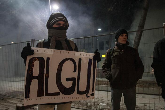 Protestas prie  restorano "Casa della pasta"