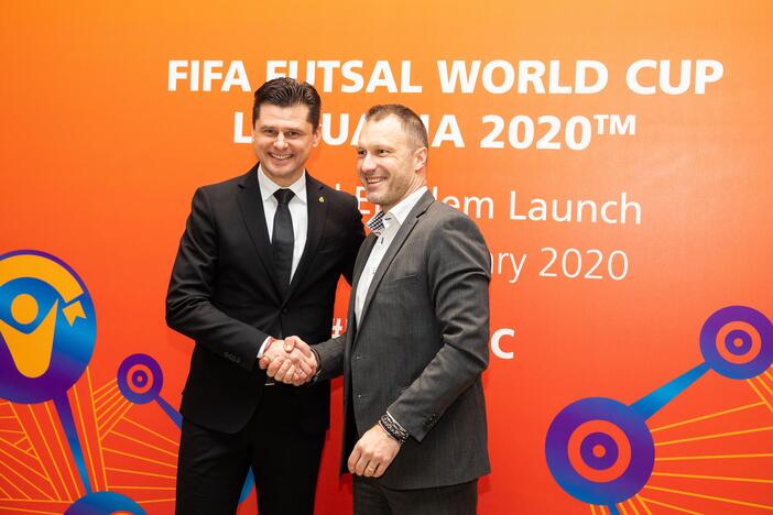 FIFA Pasaulio salės futbolo čempionato emblemos pristatymas