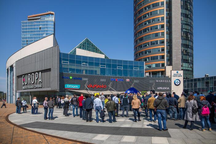 Vilniaus viešojo transporto darbuotojų mitingas