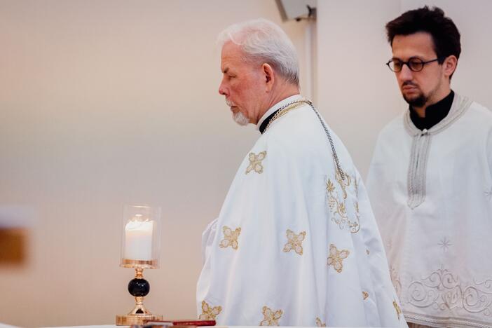 Vilniuje pirmąsias mišias laikė Konstantinopolio egzarchas