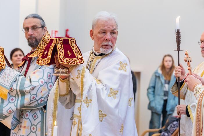 Vilniuje pirmąsias mišias laikė Konstantinopolio egzarchas