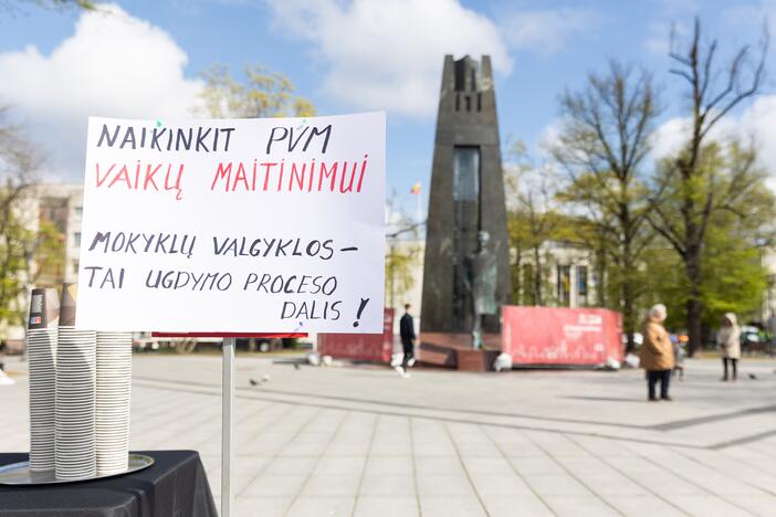 Maitinimo sektoriaus darbuotojų protestas Vilniuje