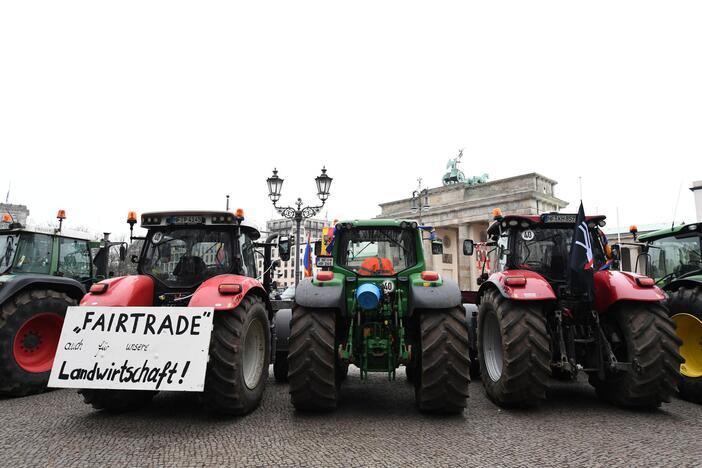 Ūkininkų protestas Berlyne