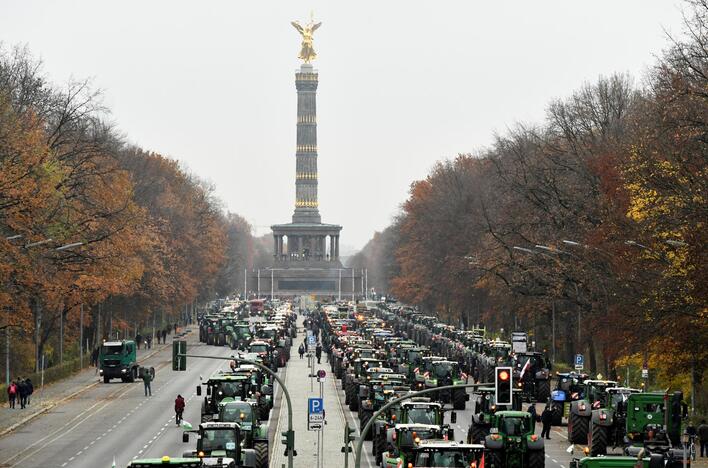 Ūkininkų protestas Berlyne