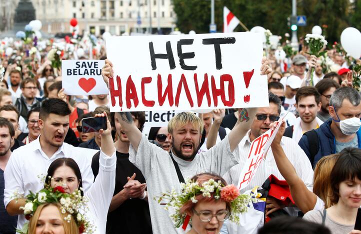 Baltarusijoje toliau nerimsta protestai