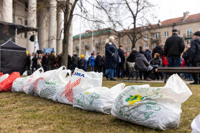 Lietuvos pieno gamintojų mitingas prie Seimo