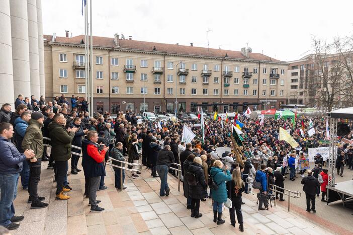 Lietuvos pieno gamintojų mitingas prie Seimo