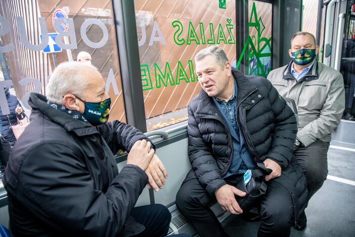 Kauno gatves išbando naujasis elektrinis autobusas