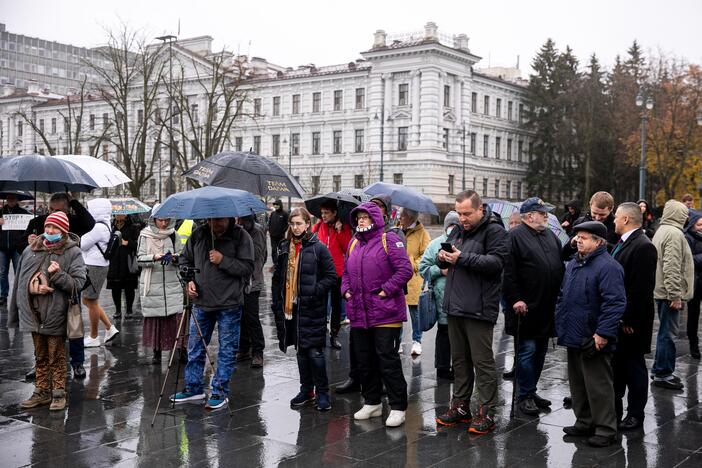 Mitingas už šnipinėjimą nuteistam A. Paleckui palaikyti