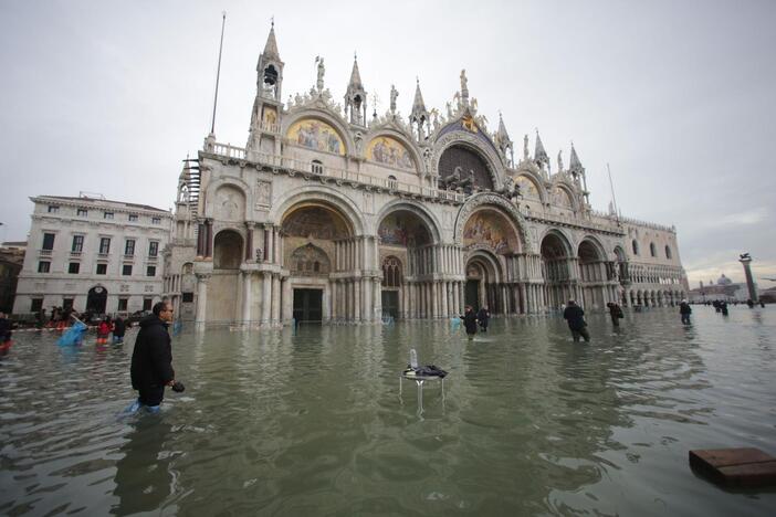 Veneciją užliejo potvynis