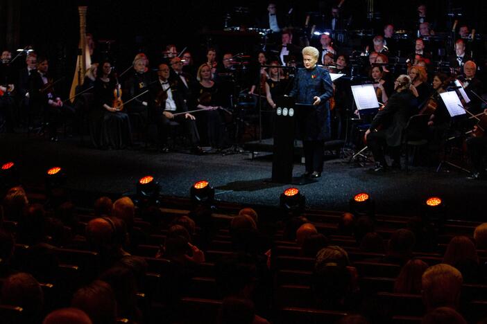 Nacionalinių kultūros ir meno premijų įteikimo ceremonija