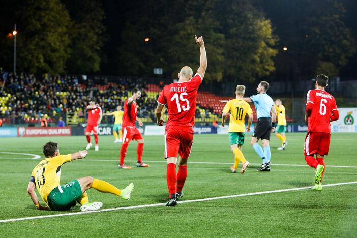 Europos futbolo čempionato atranka: Lietuva – Serbija