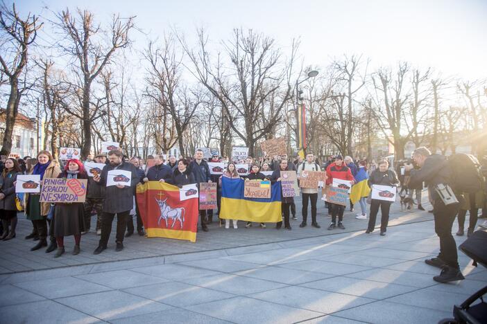 Protestas prieš Kauno miesto mero V. Matijošaičio šeimos verslo interesus Rusijoje