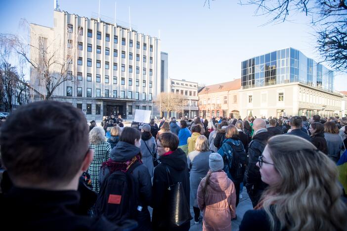 Protestas prieš Kauno miesto mero V. Matijošaičio šeimos verslo interesus Rusijoje