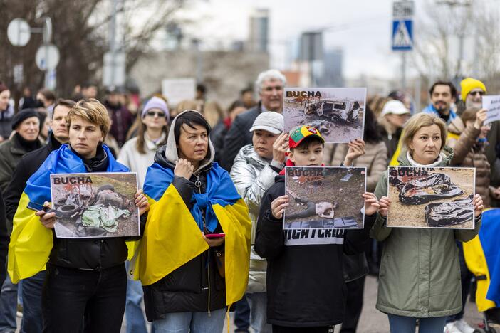 Protestas prie Vokietijos ambasados Vilniuje