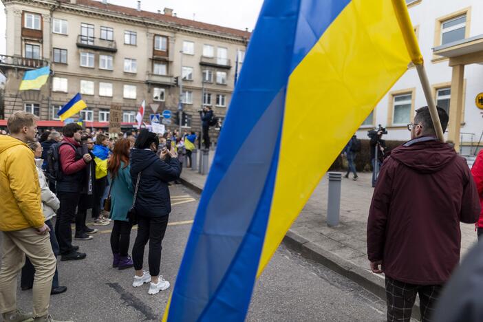 Protestas prie Vokietijos ambasados Vilniuje