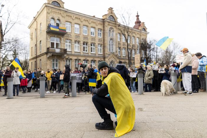 Protestas prie Vokietijos ambasados Vilniuje