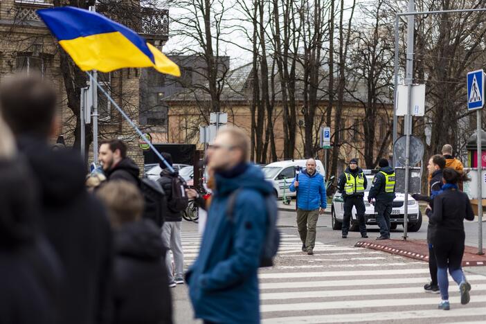 Protestas prie Vokietijos ambasados Vilniuje