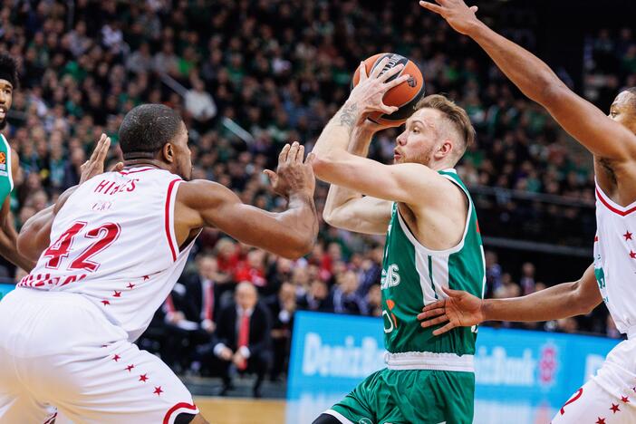 Eurolyga: Kauno „Žalgiris“ – Milano „EA7 Emporio Armani“ 71:62