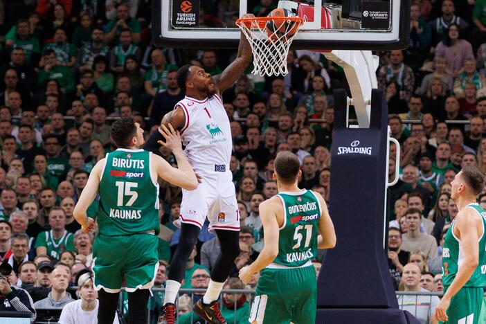 Eurolyga: Kauno „Žalgiris“ – Milano „EA7 Emporio Armani“ 71:62