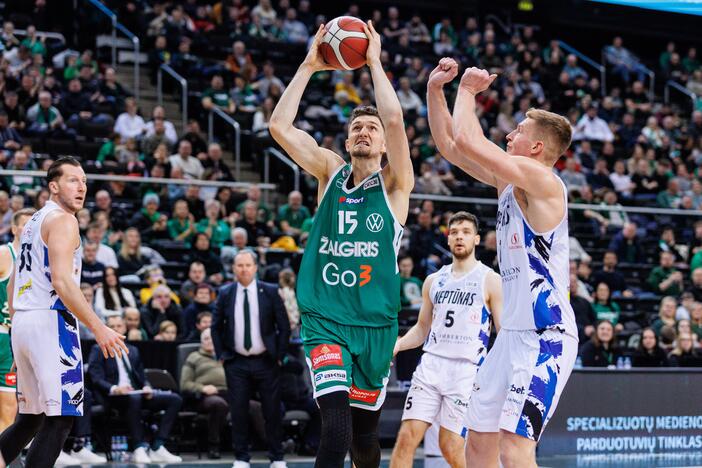 LKL: „Žalgiris“ – „Neptūnas“ 77:46