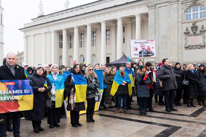 Mitingas ir eitynės Ukrainai palaikyti