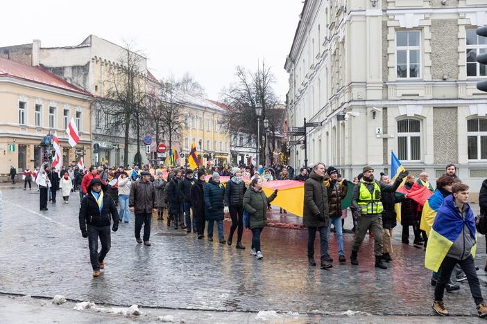 Mitingas ir eitynės Ukrainai palaikyti