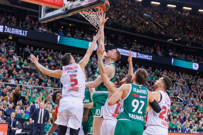 Eurolyga: Kauno „Žalgiris“ – Pirėjo „Olympiacos“ 72:74