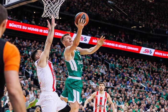 Eurolyga: Kauno „Žalgiris“ – Pirėjo „Olympiacos“ 72:74